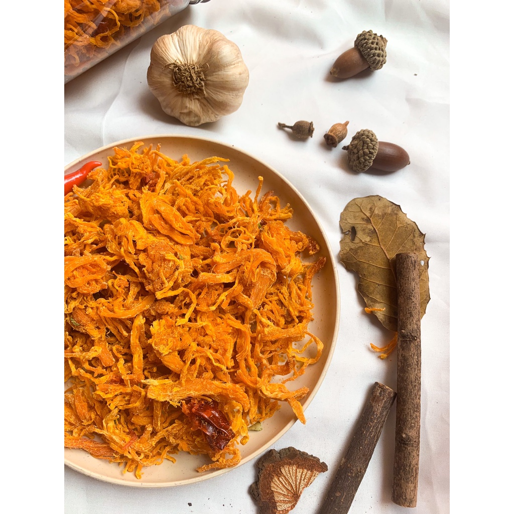 Khô Gà Bơ Tỏi 300g BíuShop đồ ăn vặt ngon ngon zai zai số 1 Hà Nội | BigBuy360 - bigbuy360.vn