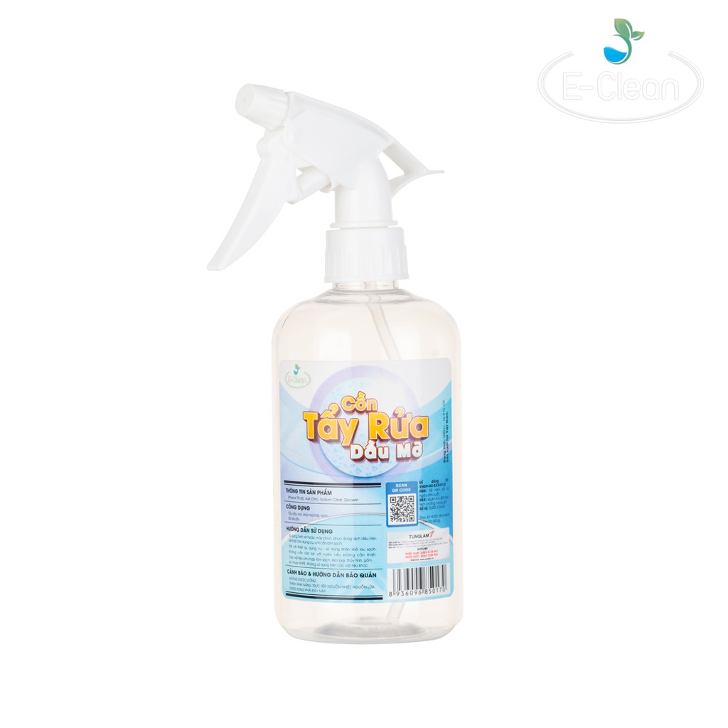 Cồn Tẩy rửa dầu mỡ_E-Clean_Nhà máy Cồn Tùng Lâm