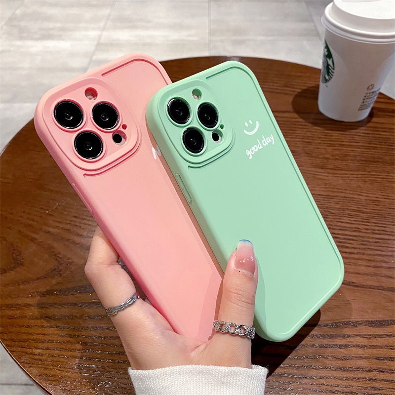 Ốp Điện Thoại Silicone Mềm Chống Sốc Màu Sắc Mùa Hè Cho iPhone X XR XS Max 11 12 13 Pro Max