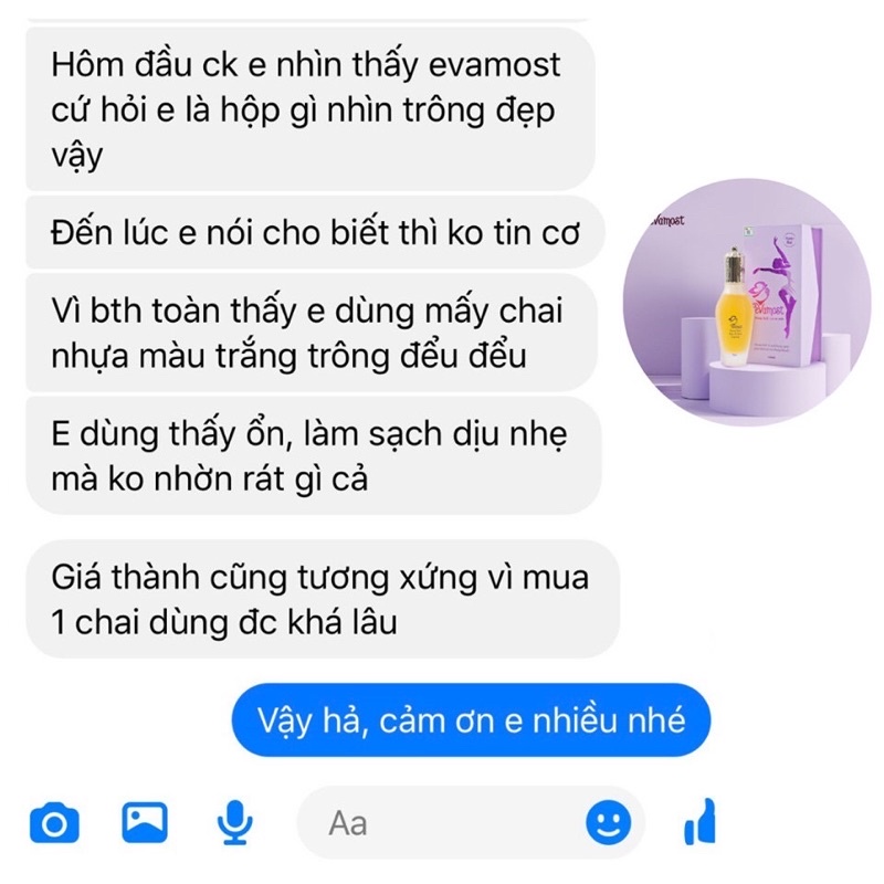 Dung dịch vệ sinh Evamost