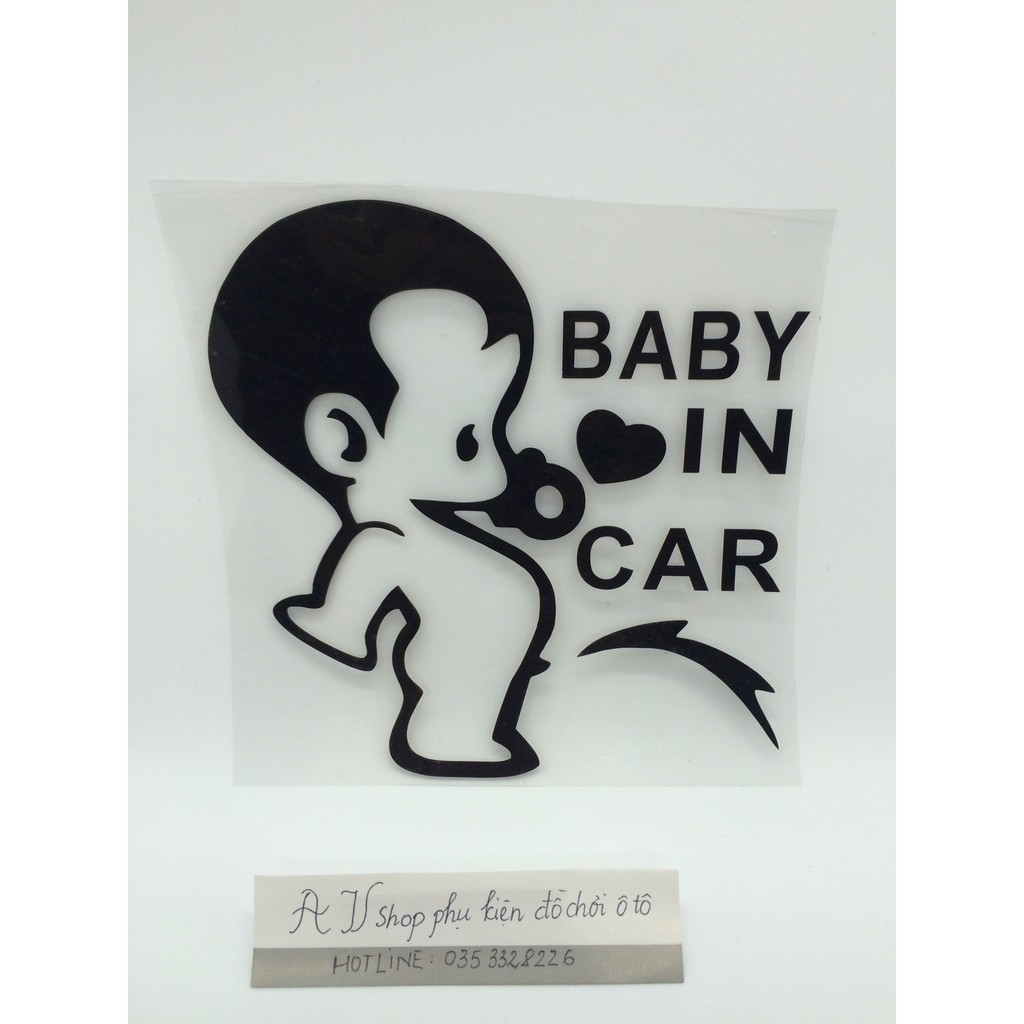 miếng dán BABY IN CAR