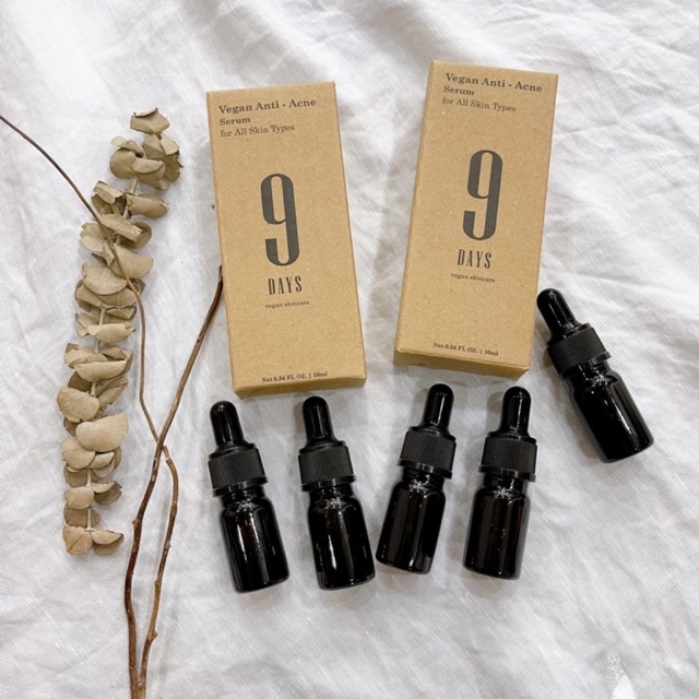 Serum ngăn ngừa mụn và thâm , se khít lỗ chân lông giúp da sáng mịn 9DAYS SKIN dạng ống 5ml