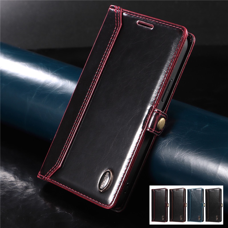 Ốp Điện Thoại Da Gập Sang Trọng Cho iPhone 12 11 Pro XS Max 12 Mini X XR SE 8 7 6 6s Plus