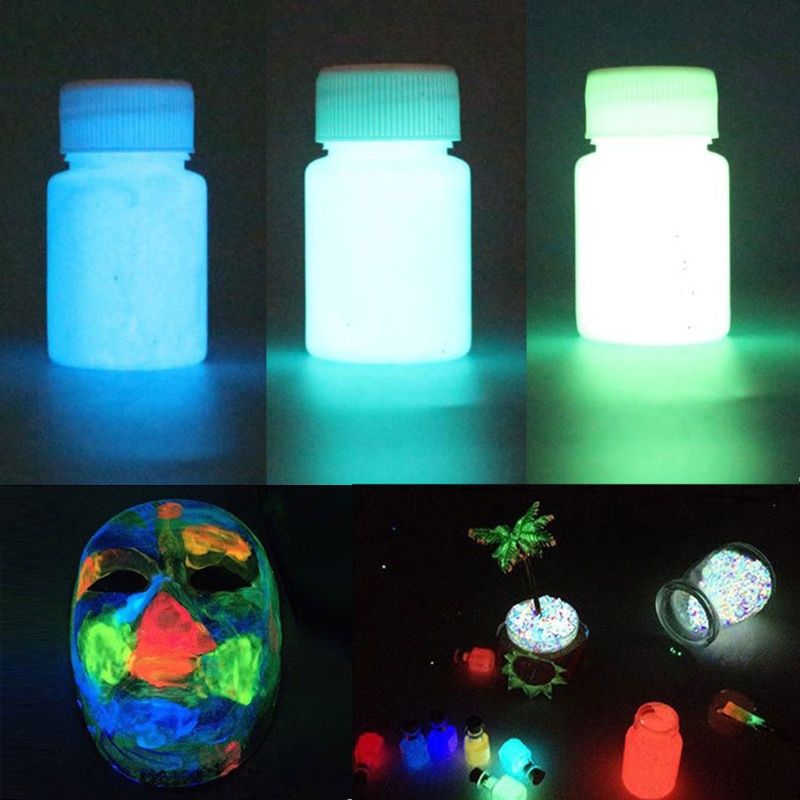 Bộ sơn màu dạng lỏng dạ quang cực sáng 15g 3 màu dùng để nhuộm màu nhựa resin/epoxy/vẽ UV nghệ thuật trên cơ thể