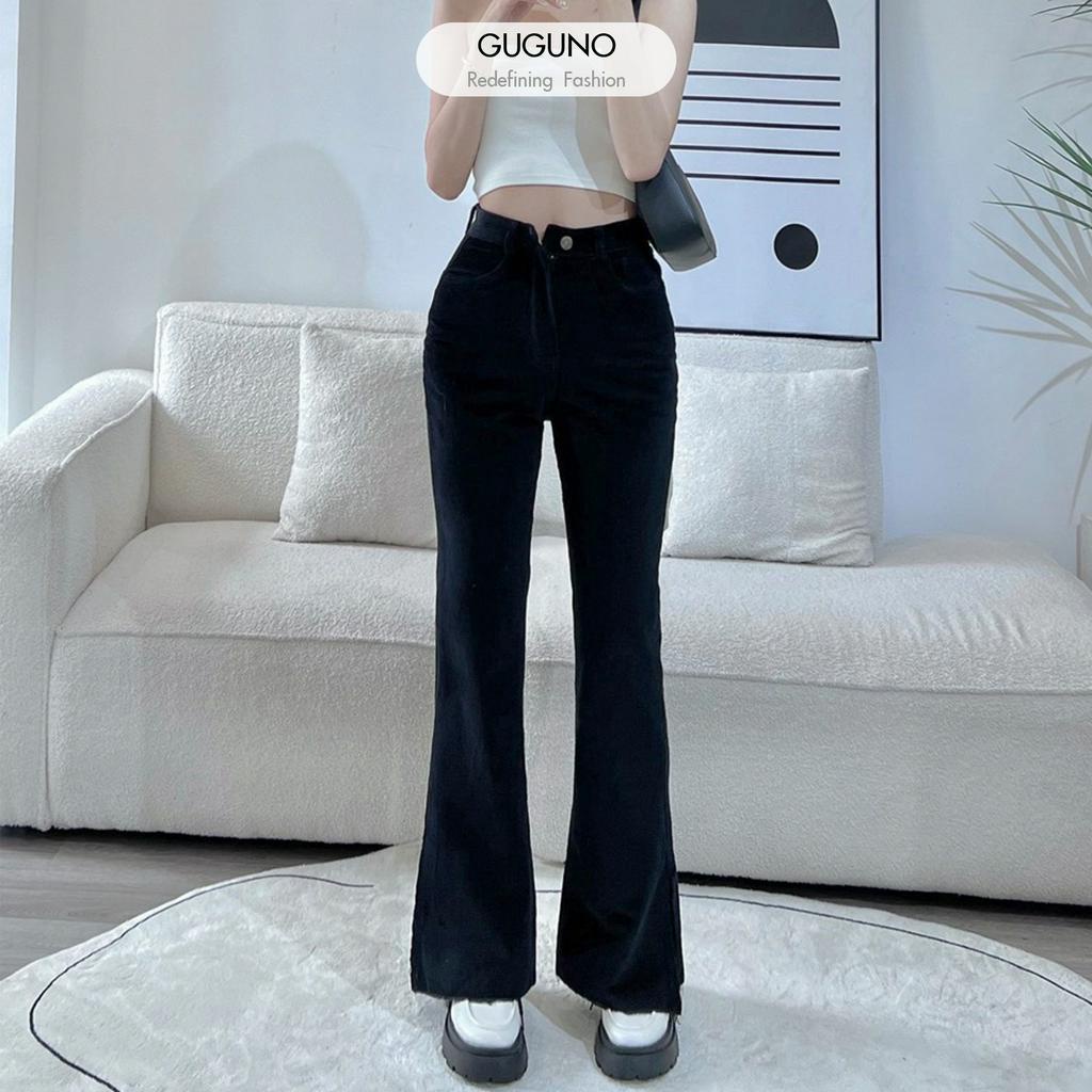 Quần nhung dài ống loe Guguno