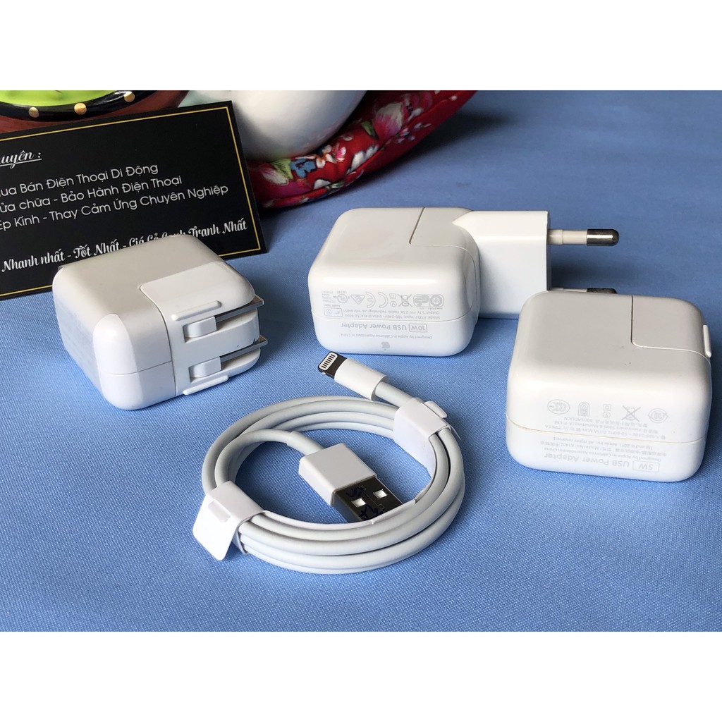 Cốc sạc ipad 5w, 10w, 12w, (sạc nhanh iphone) chính hãng apple (bh 12 tháng)