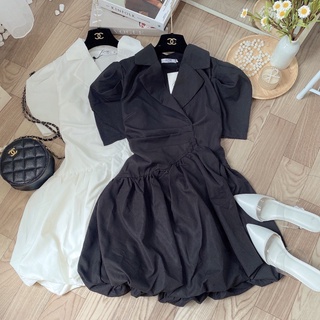 VÁY THÔ CỔ VEST  KHOÁ SƯỜN