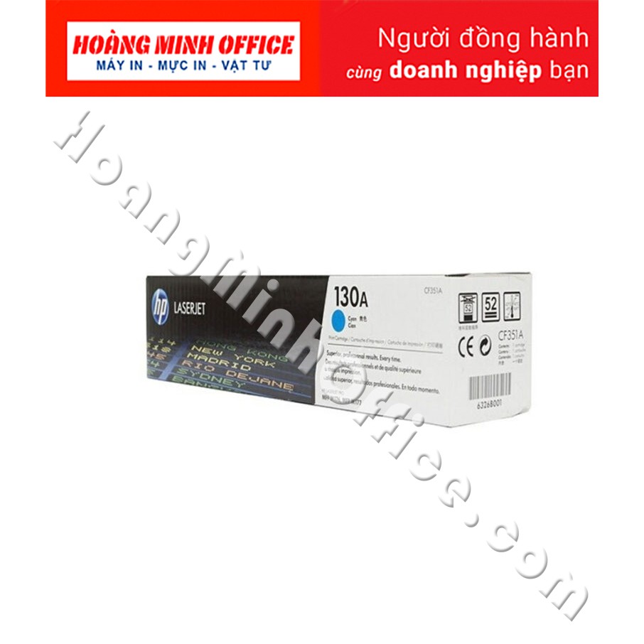 Hộp mực màu HP 130A XANH (CF351A) | Cho máy in HP M153/ M176n/ M177fw...[ Hàng Nhập Khẩu - Full Box ]