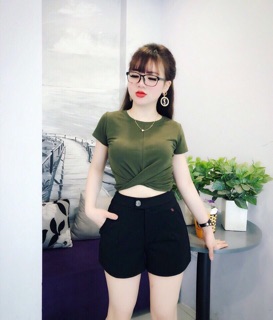 Áo xoắn eo