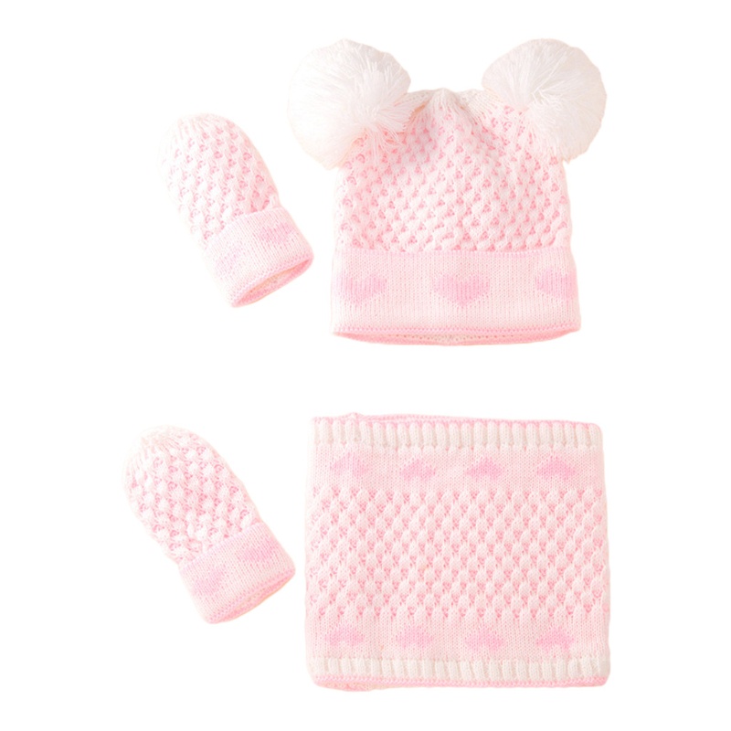 1 Bộ Gồm Mũ beanie + Găng Tay + Găng Tay + Mũ beanie Giữ Ấm Mùa Đông