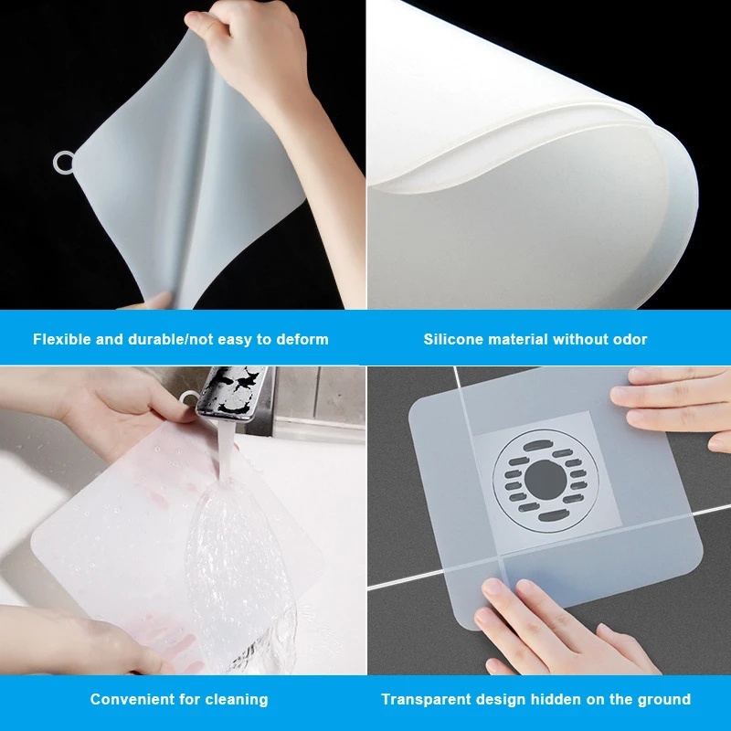 Miếng silicone khử mùi cho lỗ thoát nước bồn rửa chén tiện lợi