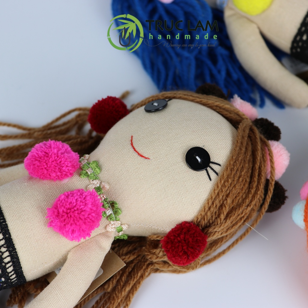 Đồ Chơi Cho Bé Thú Nhồi Bông Hình Nàng Tiên Cá Vải Hoa Bông Gòn Cao Cấp - Trúc Lâm Handmade