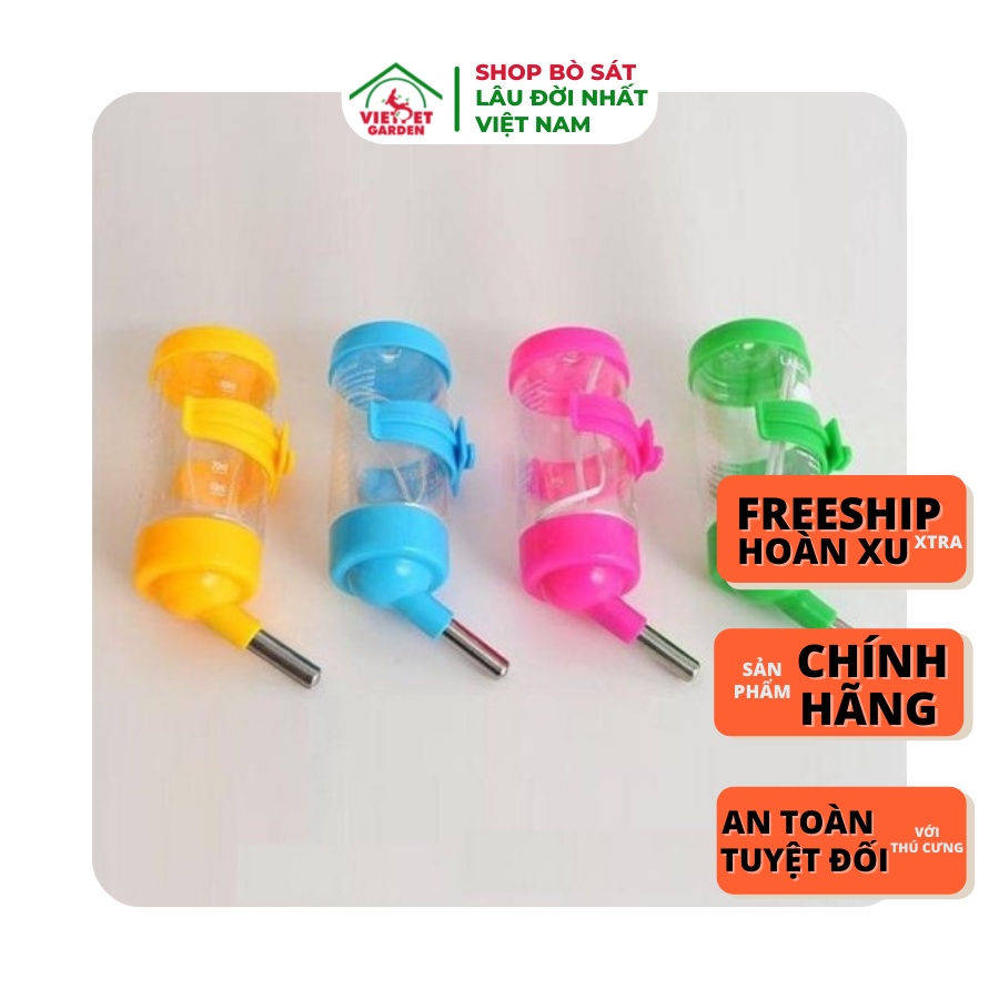 Bình bi cho chuột hamster, sóc, thỏ dung tích 125ml - 500ml - Vietpetgarden