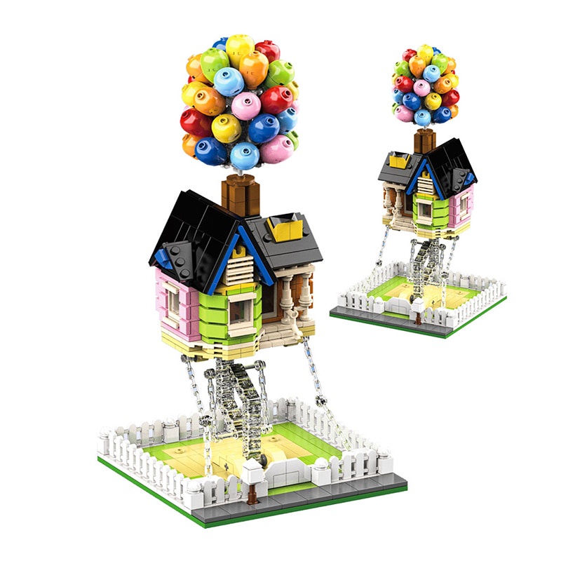 Đồ chơi xếp hình lắp ráp mô hình Balloon House Tensegrity Sculptures Anti Gravity Dynamics Physics Balance DK 7025