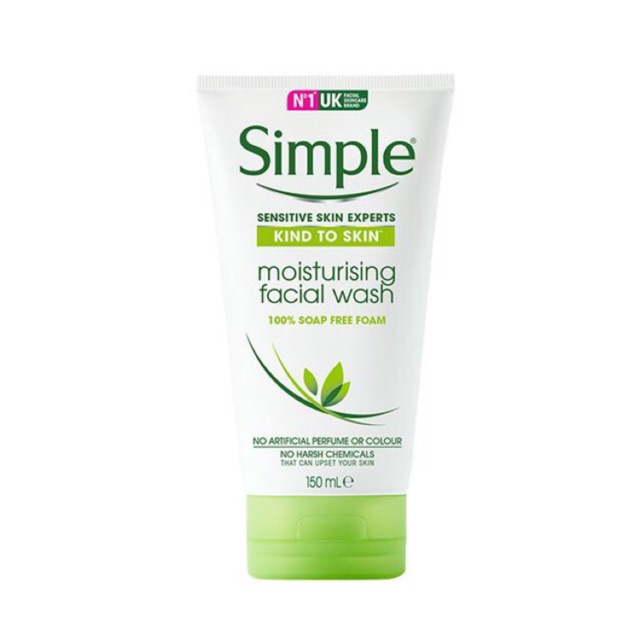 Sữa rửa mặt Da Khô SIMPLE Kind To Skin Moisturising Facial Wash