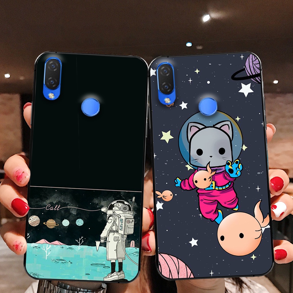 Ốp lưng điện thoại Huawei Nova 3 - Nova 3i - Nova 3e - Nova 4e/P30 lite in phi hành gia vũ trụ cute đáng yêu