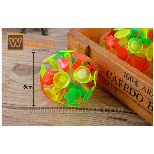 Bộ 3 bóng ném dính Bóng Dính Sticky Ball giáo cụ dạy học cho giáo viên Hàng chất lượng đảm bảo độ ném dính hít cực tốt