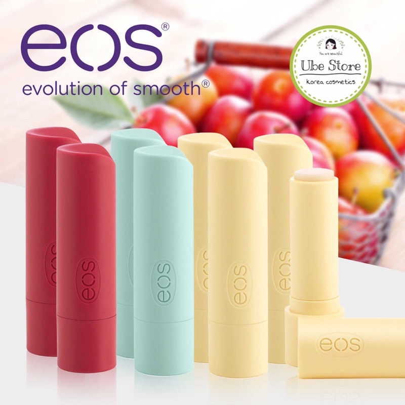 SON DƯỠNG HỮU CƠ EOS USDA Organic 100% NATURAL SHEA LIP BALM