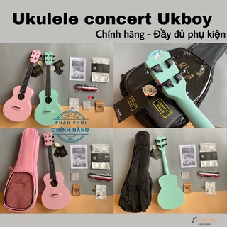 Đàn ukulele concert Ukboy - tặng đủ phụ kiện