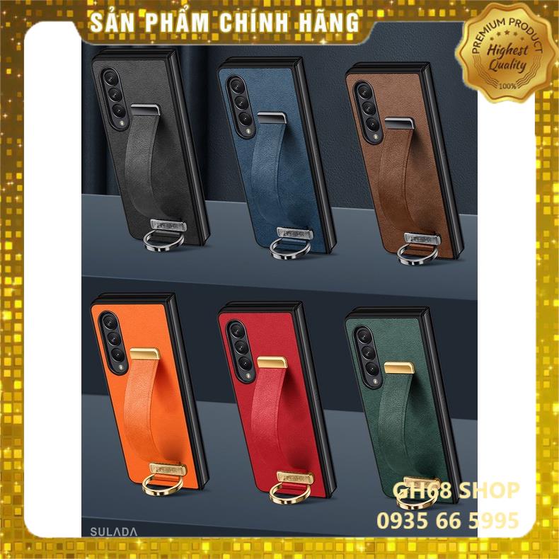 Ốp Lưng Kèm Đai Da Bò cho SamSung Galaxy Z Fold 3 / Z Fold 2 / Z Flip 3 - Chính Hãng SULADA