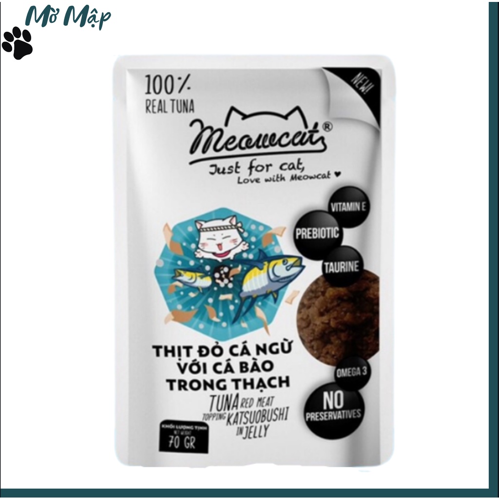 Pate Cho Mèo - PATE MEOWCAT GÓI 70G - Pate Dinh Dưỡng Từ 100% Thịt Tươi - Xuất Xứ Việt Nam – MỜ MẬP PETSHOP
