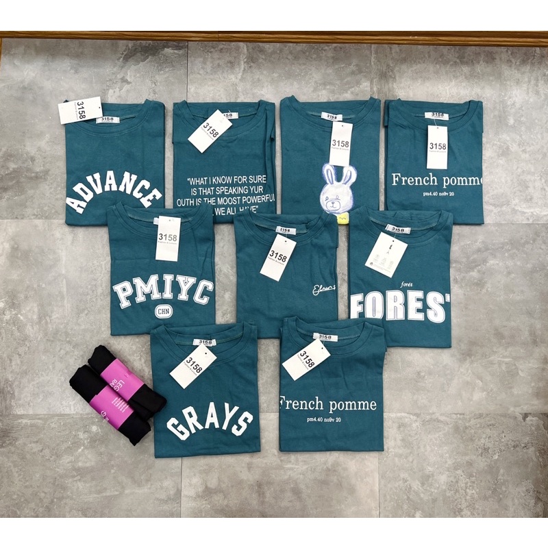 Áo thun 3158 Quảng châu cotton khô ( Xanh dương đậm )