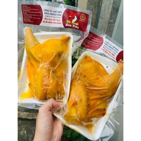 Gà ủ muối hoa tiêu 1 khay nửa con (giao hoả tốc HCM)