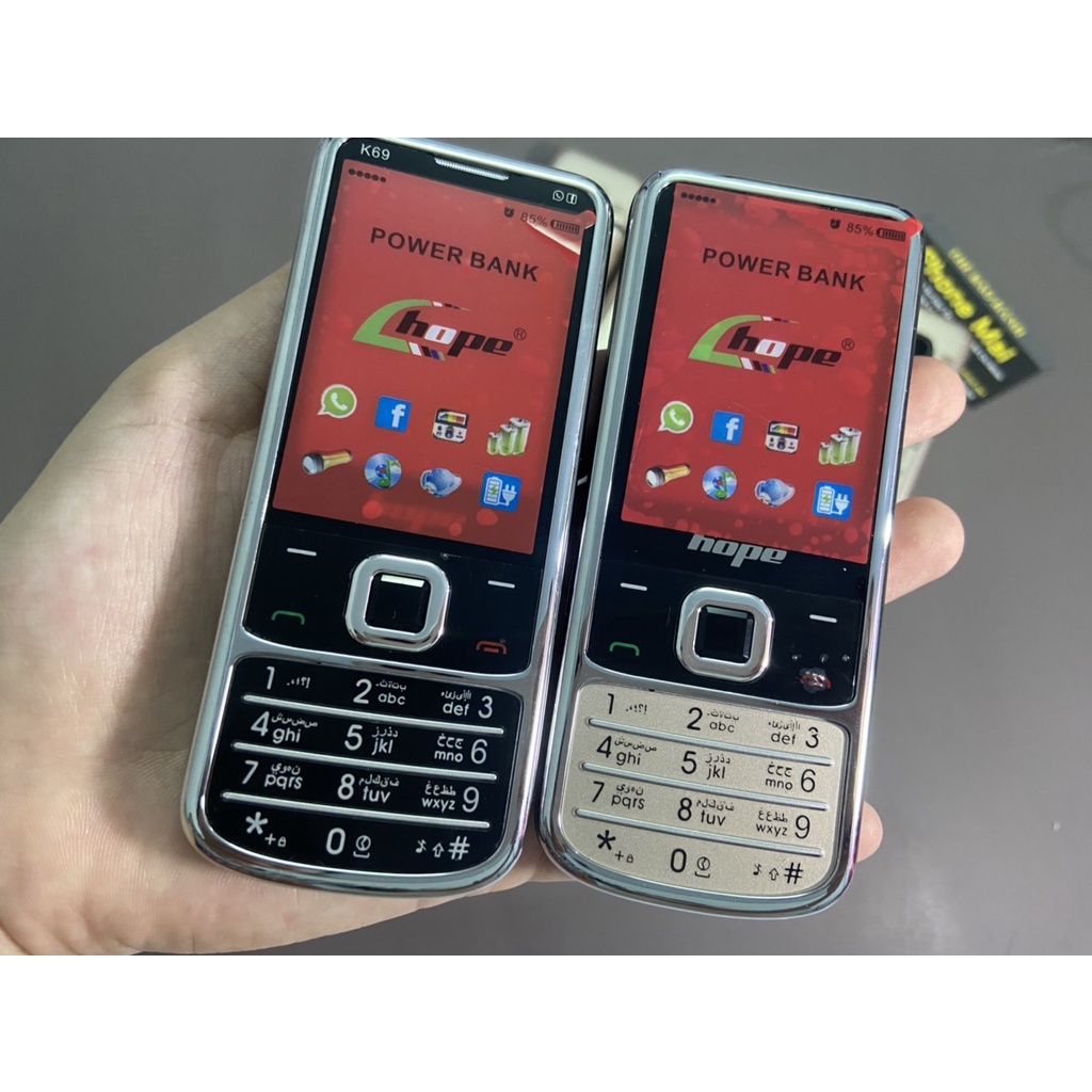 Điện thoại 4 sim chính hãng Hope k69, nhỏ gọn nhiều tính năng, có giả giọng nói