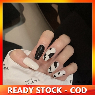 Bộ 24 móng tay giả nghệ thuật thời trang dành cho nữ