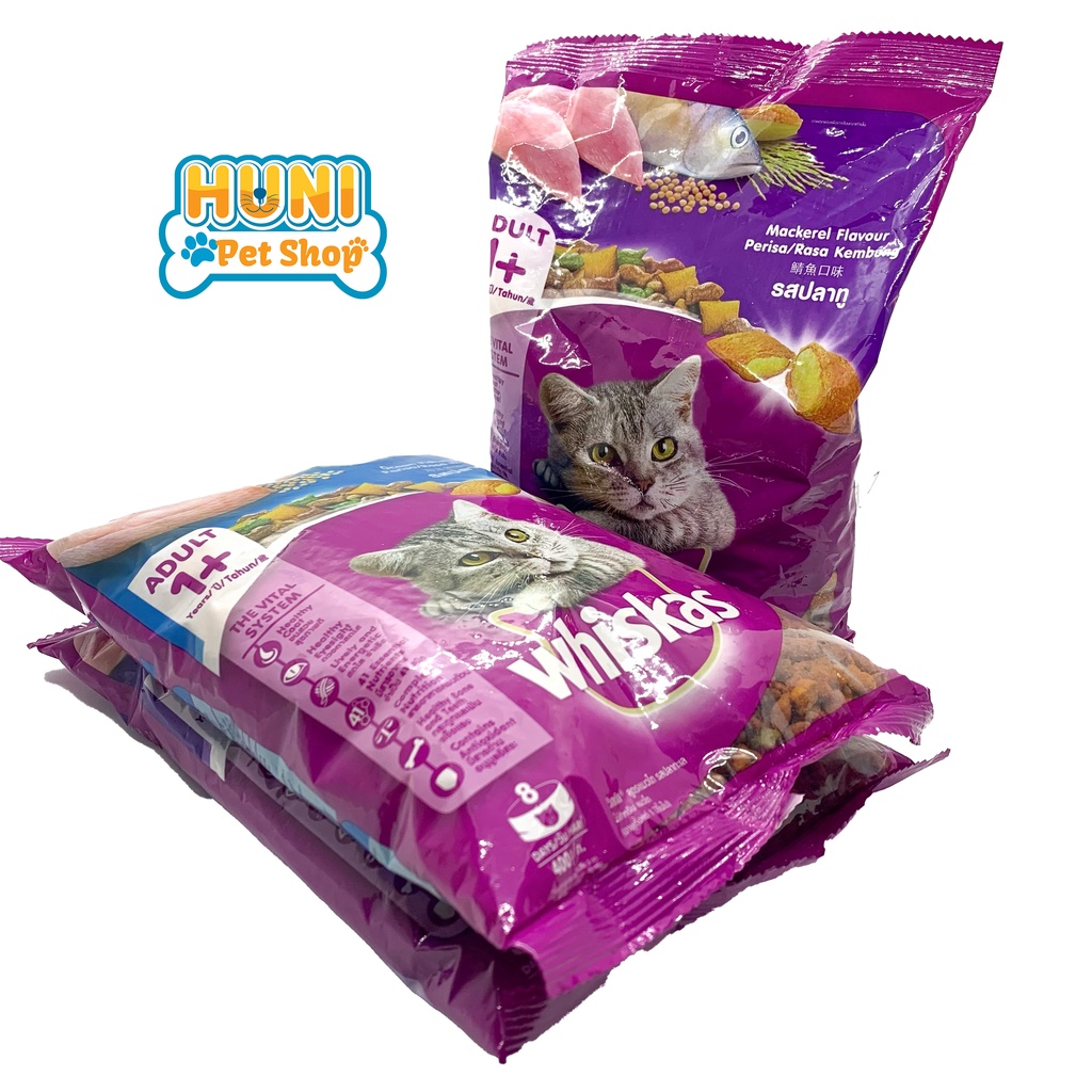 [gói tặng 20g mèo lớn]Thức ăn cho mèo con Whiskas Junior, Đồ ăn hạt cho mèo vị cá biển và sữa - gói 1.1kg - Huni Petshop