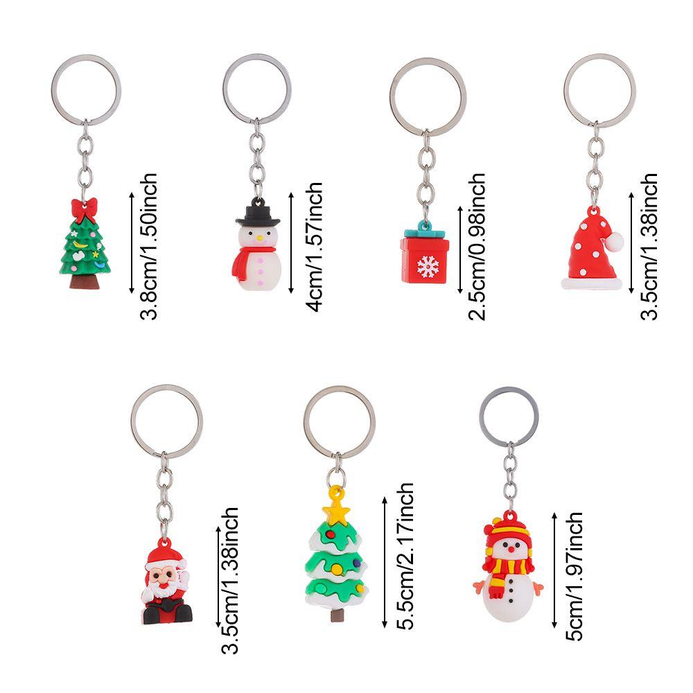 Hộp Quà Giáng Sinh Có Móc Khóa Hình Ông Già Noel Dễ Thương