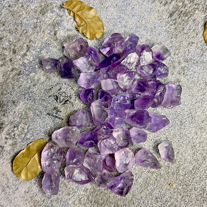 Đá thô Amethyst làm handmade, sưu tầm, reiki, thanh tẩy, thiền định