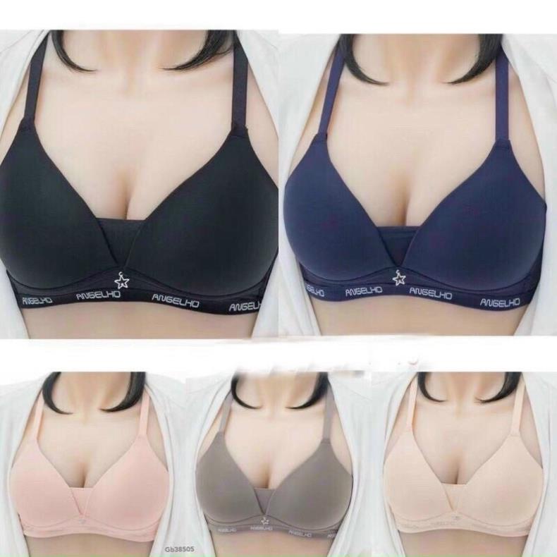 👙 Áo Lót Su Đệm Mỏng Không Gọng Mềm Mát Dây Chữ Ôm Gọn Ngực 3285 👙