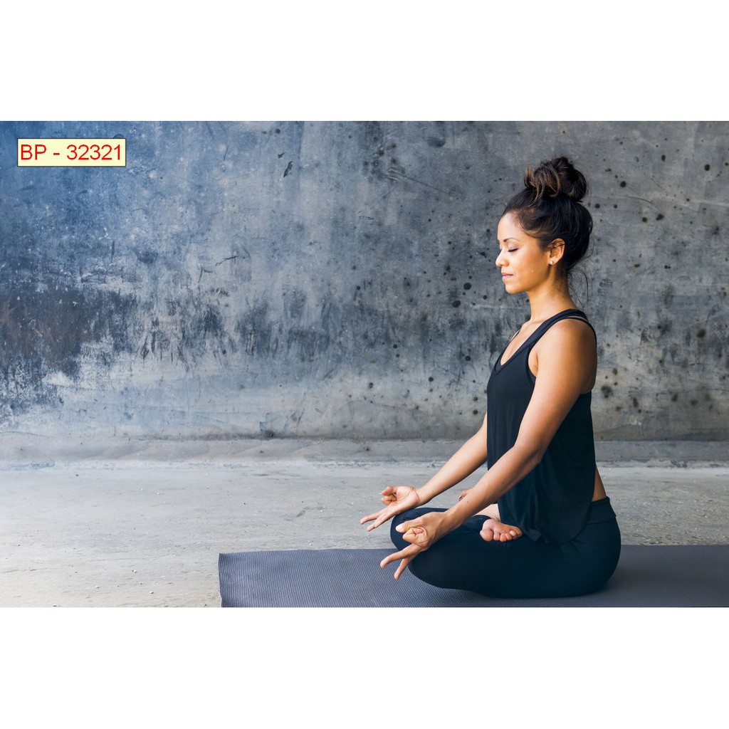Tranh lụa 3d trang trí chủ đề Yoga Thước 1,5m x 2m YOGA 4