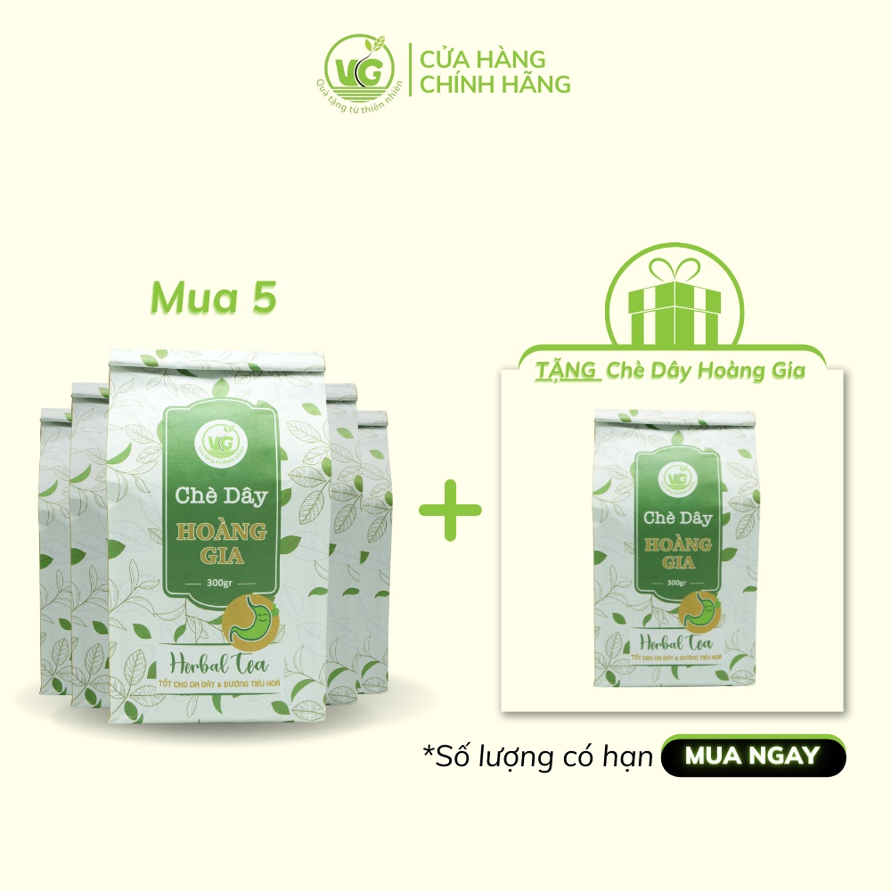 Chè Dây Trà Dây Hoàng Gia [COMBO 5 TẶNG 1] Hỗ Trợ Đau Dạ Dày Khuẩn HP Giảm Ợ Hơi Ợ Chua