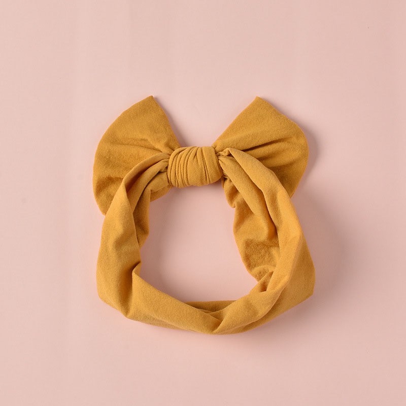 TUBAN, BĂNG ĐÔ BẢN RỘNG COTTON HÌNH NƠ DÀNH CHO BÉ GÁI PHONG CÁCH CHÂU ÂU