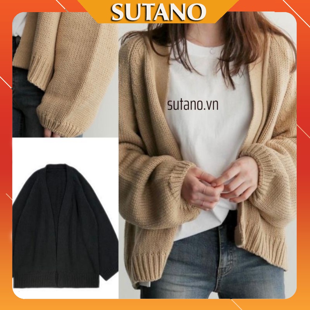 Áo khoác len nữ cadigan mùa thu đông dày dặn hàng Quảng Châu cao cấp A449 SUTANO | BigBuy360 - bigbuy360.vn