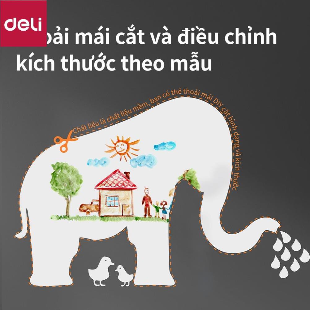 Bảng từ trắng không viền Deli - 45x60cm/ 150x100cm - 50007/50008 [Deli]