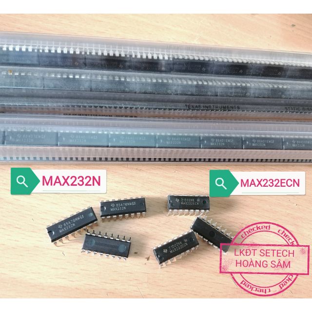 IC giao tiếp RS232 MAX232 cắm loại tốt, loại thường