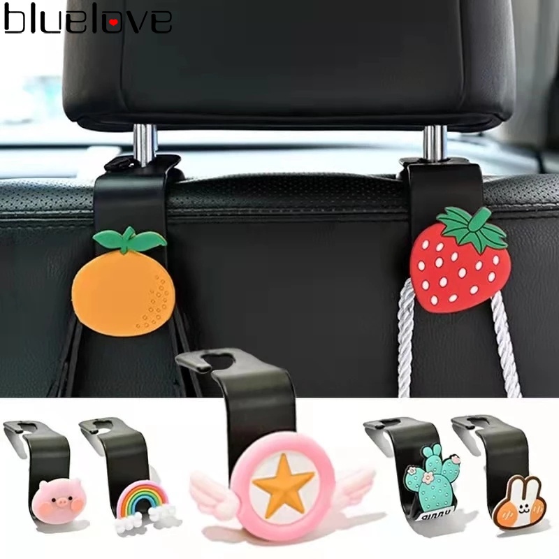 Móc Treo Mặt Nạ / Đồ Dùng Xe Hơi Đa Năng Họa Tiết Hoạt Hình Dễ Thương Tiện Dụng Giá Đỡ