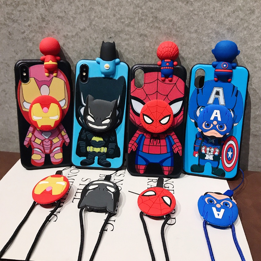 Ốp Điện Thoại Họa Tiết Marvel Cho iPhone13 6 7 8plus X XS XR Xsmax 11 pro iPhone 11 pro Max 12 pro Max Ốp Lưng Họa Tiết Siêu Anh Hùng Cho Điện Thoại