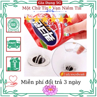 [Hộp Màu Đỏ] Bột thông tắc bồn cầu, thông cống con voi Hàn Quốc siêu mạnh (Hộp 5 gói x 40gram)