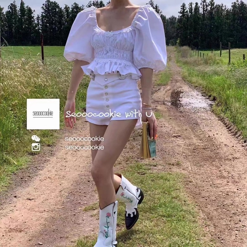 Áo kiểu nhấn eo cao cấp bigsize tận 120kg