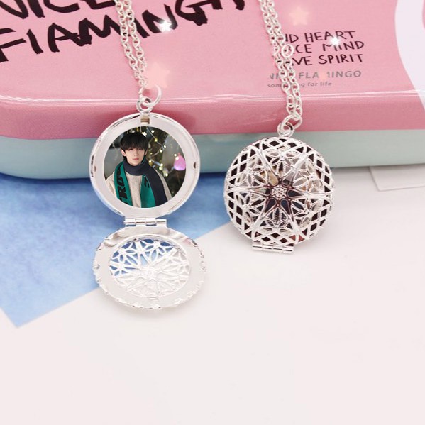 Vòng cổ IN HÌNH Chu Chí Hâm Gia tộc TF đóng nắp kim loại xinh xắn idol cpop