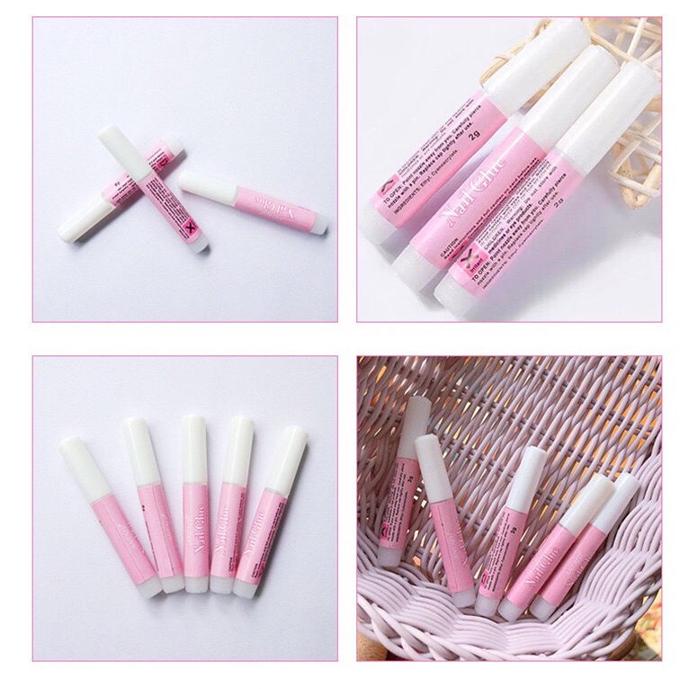 Keo dán móng tay trang trí nghệ thuật chuyên dụng nhỏ gọn