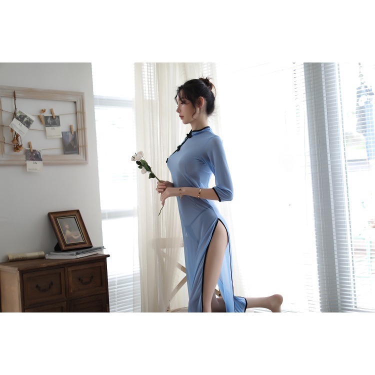 Đầm Ngủ Kiểu Sườn Xám Trung Hoa Xuyên Thấu Gợi Cảm Cho Nữ 411 | BigBuy360 - bigbuy360.vn