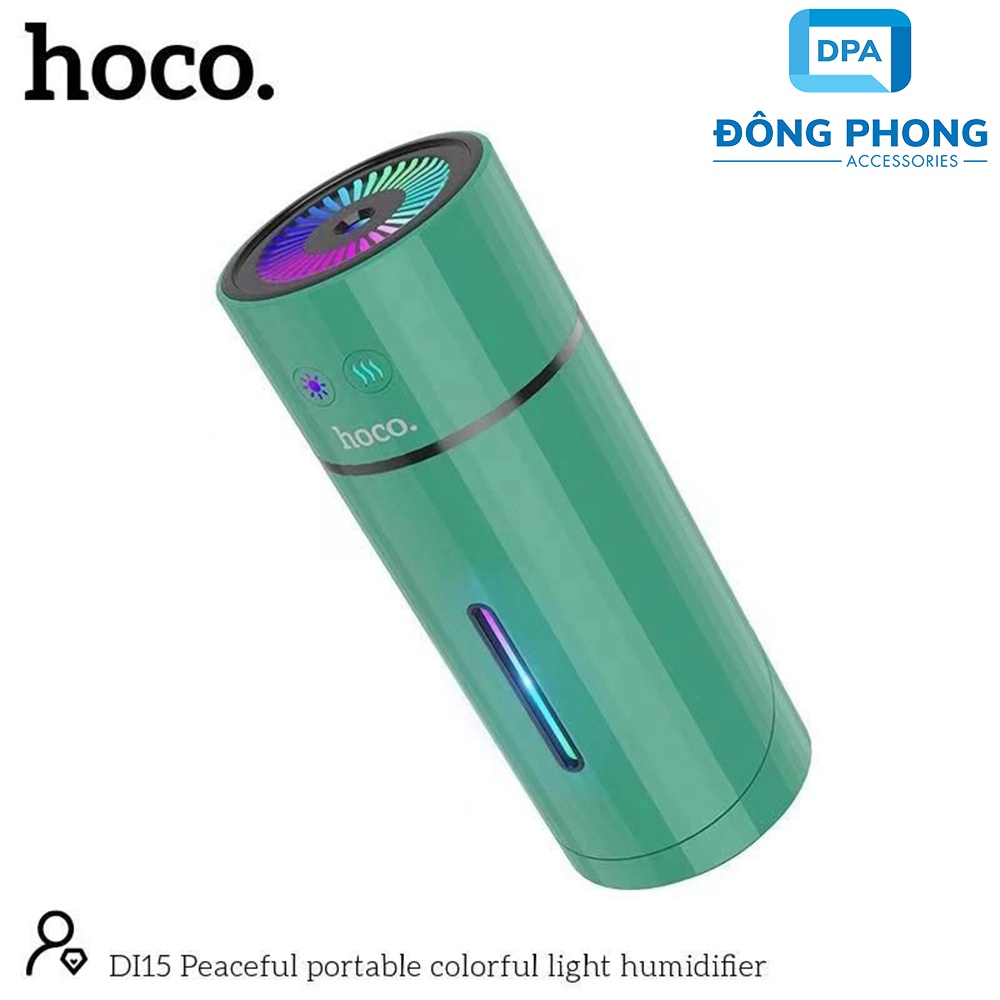 Máy Phun Sương, Phun Tinh Dầu Tạo Độ Ẩm Có Led Hoco Di15 Chính Hãng