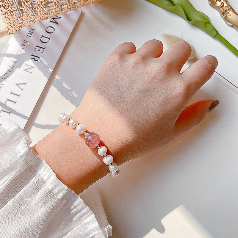 Vòng Tay Mạ Vàng Đính Hạt Ngọc Trai Giả Xinh Xắn Cho Nữ | BigBuy360 - bigbuy360.vn