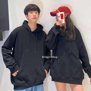 Áo Hoodie đôi, Hoodie cặp trơn basic, dáng unisex nam và nữ