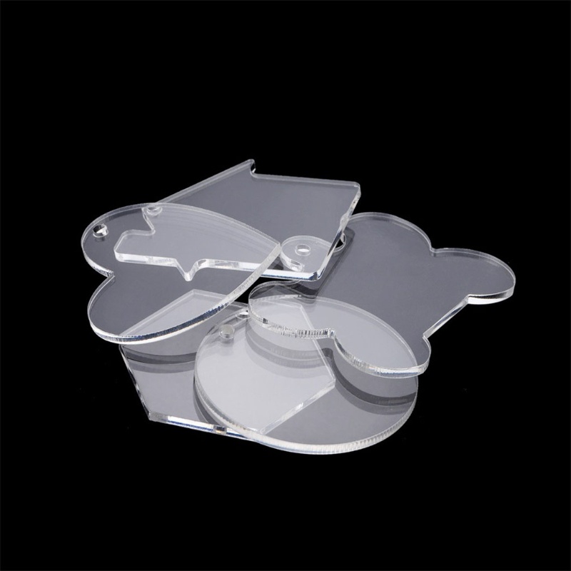 Set 50 Mặt Vòng cổ Bằng Acrylic Trong Suốt DIY